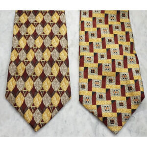 Ermenegildo Zegna neck ties | Lot of 2 vintage mens ties